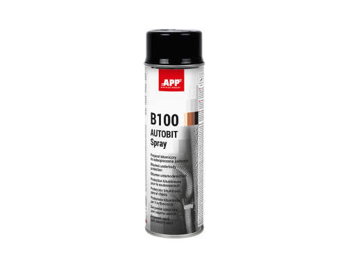 Puszka sprayu APP B100 Autobit do konserwacji podwozia bitumiczna czarna 500ml