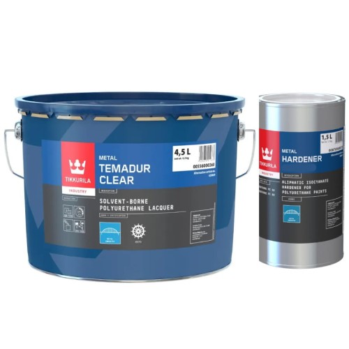 Zestaw 6l lakieru bezbarwnego Tikkurila Temadur Clear z utwardzaczem