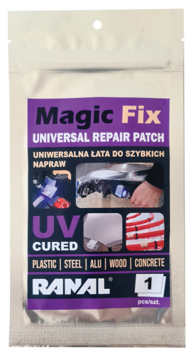 Łata naprawcza UV Ranal Magic FIX poliestrowa z włóknem szklanym
