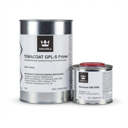 Zestaw 1L podkład epoksydowy Tikkurila Temacoat GPL-S Primer z utwardzaczem