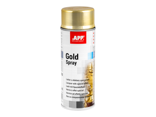 Puszka lakieru dekoracyjnego APP Gold Spray złoty metalik