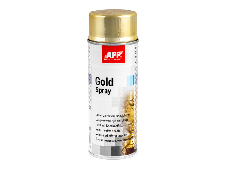 Puszka lakieru dekoracyjnego APP Gold Spray złoty metalik