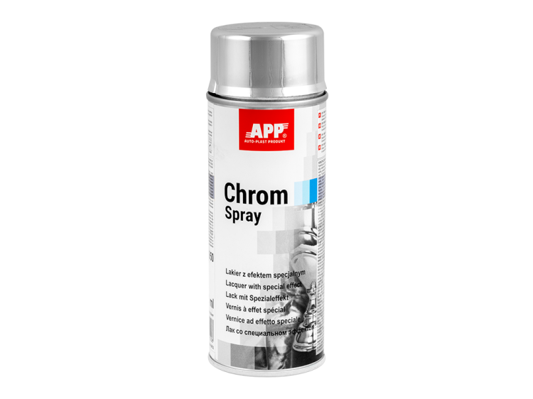 Puszka lakieru chrom spray APP 400ml efekt lustra