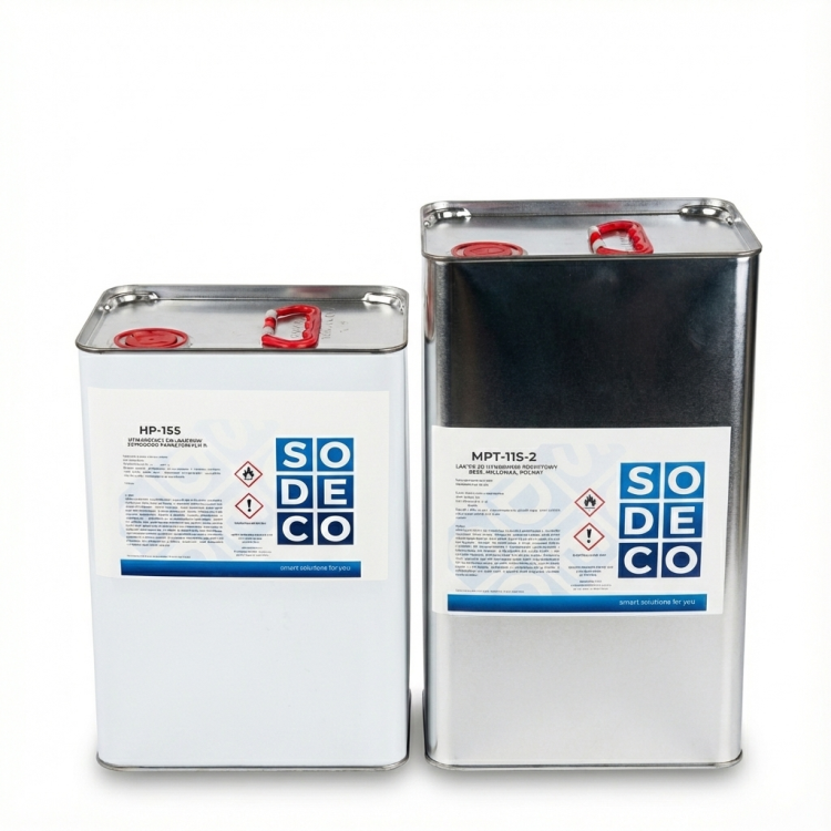Zestaw 20l lakieru poliuretanowego SODECO MPT-11S-2 półmat z utwardzaczem HP-155