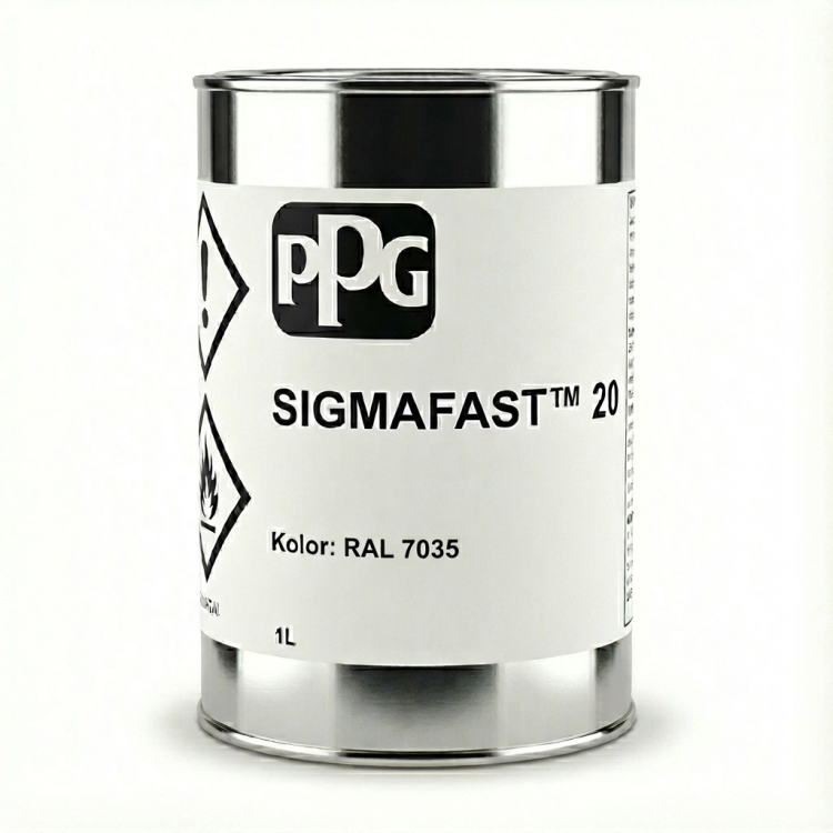 Puszka przemysłowej farby antykorozyjnej Sigmafast 20 1L RAL 7035