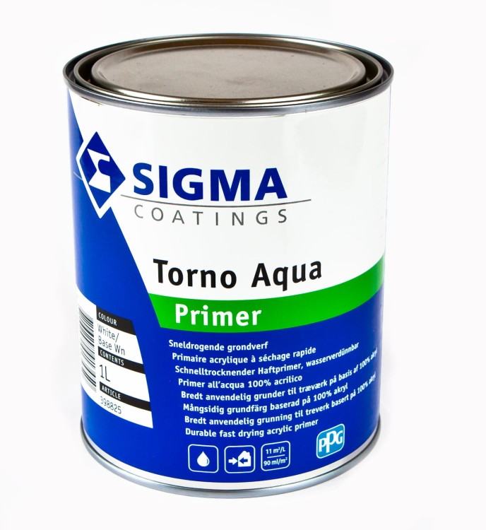 Puszka farby gruntującej do drewna Sigma Torno Primer 1L
