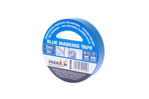 Niebieska taśma malarska Motive Blue Masking Tape UV 25mm