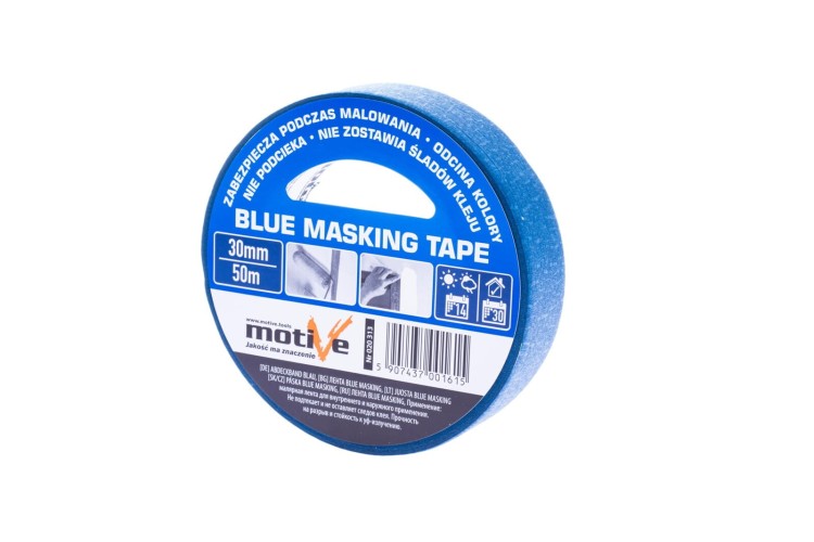 Niebieska taśma malarska Motive Blue Masking Tape UV 30mm