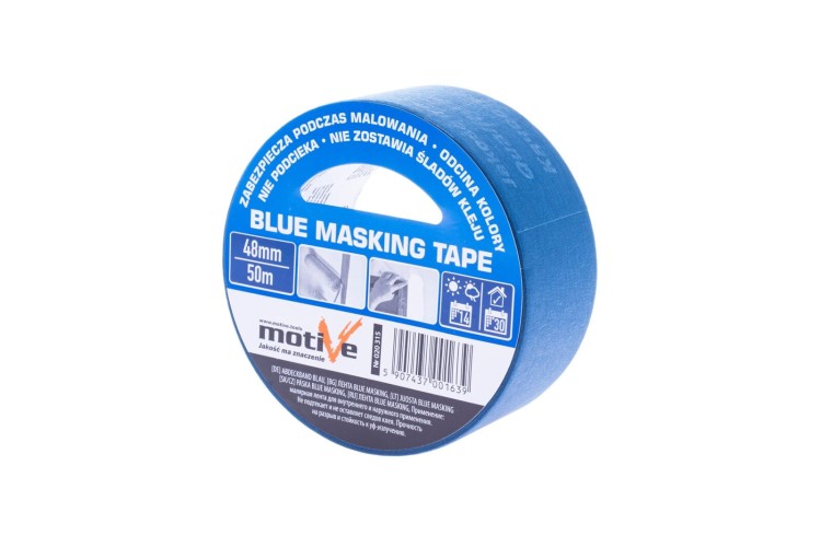 Niebieska taśma malarska Motive Blue Masking Tape UV 48mm
