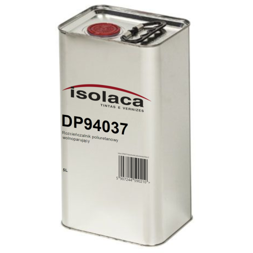 Metalowy kanister 5L rozcieńczalnika poliuretanowego Isolaca DP94037