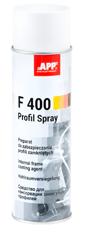 Puszka wosku do profili zamkniętych APP F 400 spray bezbarwny z sondą