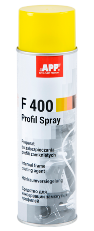 Puszka wosku do profili APP F 400 spray bursztynowy z wężykiem