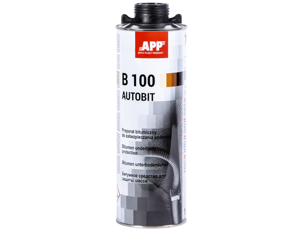 Puszka masy bitumicznej do konserwacji podwozia APP B 100 Autobit 1L pod pistolet