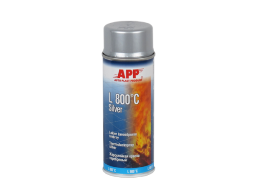 Puszka lakieru żaroodpornego APP L 800C Silver spray do wydechów