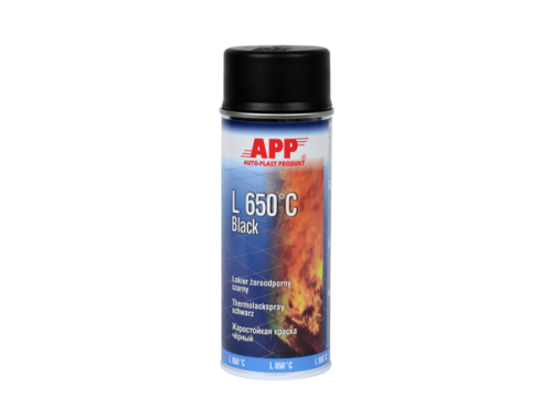 Puszka lakieru żaroodpornego APP L 650C Black spray do wydechów