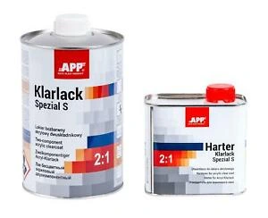 Zestaw lakier bezbarwny APP Klarlack S Pro 2 do 1 z utwardzaczem 1,5L