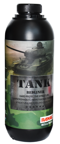 Zestaw powłoka strukturalna Ranal TANK Bedliner czarna z utwardzaczem