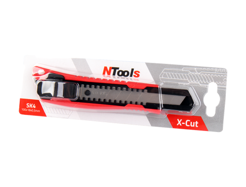 Nóż z ostrzem łamanym NTools X CUT 18mm do cięcia