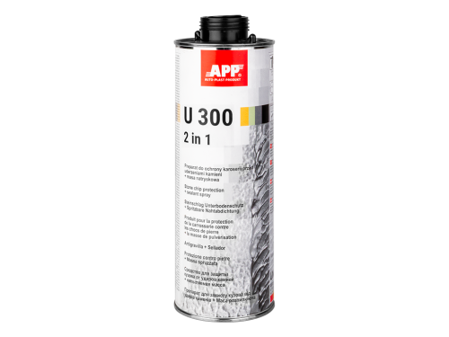 Puszka środka ochrony karoserii APP U300 2w1 baranek czarny 1kg