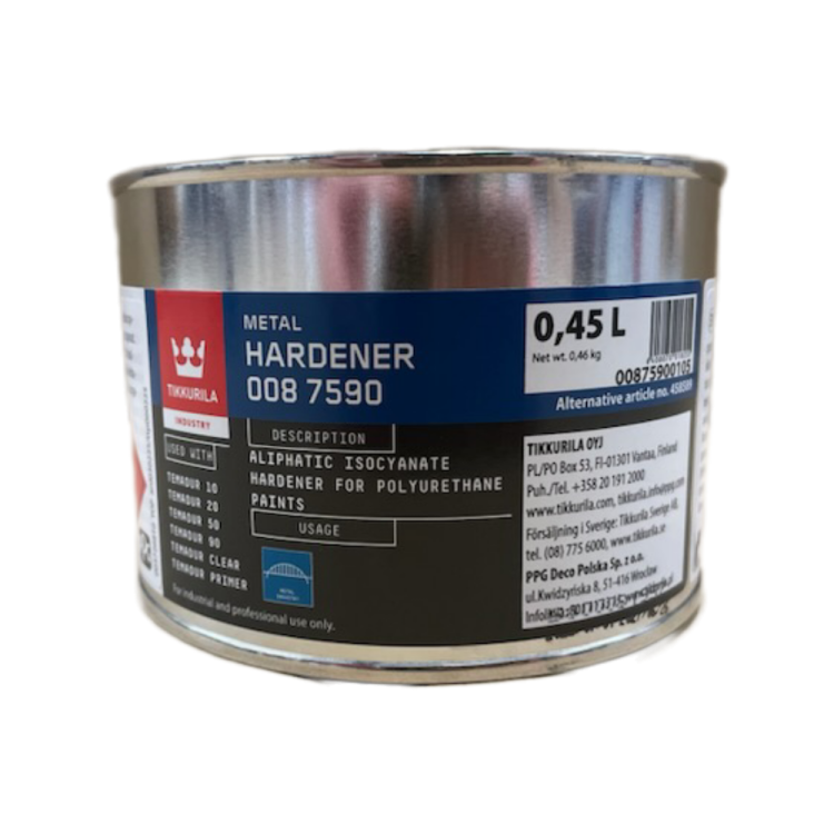 Mała puszka 0,45L utwardzacza poliuretanowego Tikkurila Hardener 008 7590