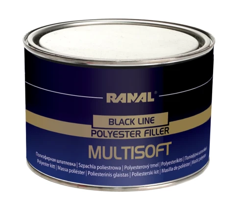 Puszka lekkiej szpachlówki poliestrowej RANAL MULTISOFT BLACK LINE
