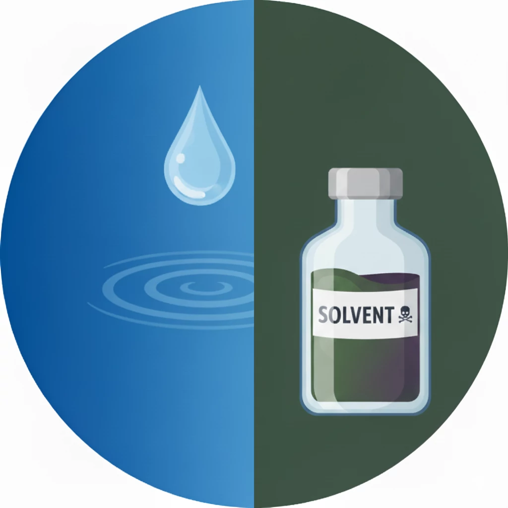 Farba wodorozcieńczalna vs rozpuszczalnikowa – Porównanie (Kiedy wybrać wodną?)