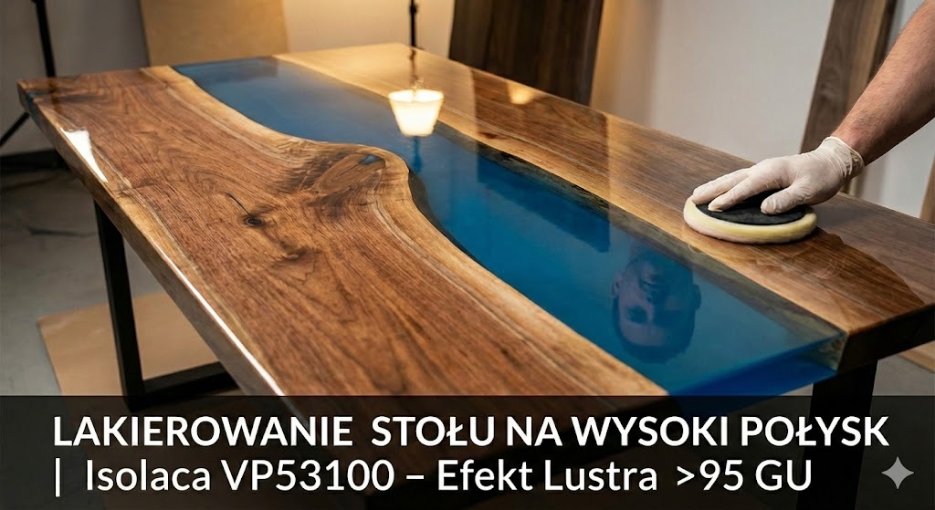 Jak polakierować stół na wysoki połysk? Isolaca VP53100 (Efekt Lustra)
